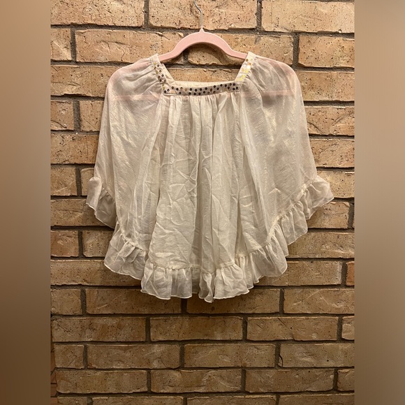 Kate Mack flowy sheer cover-up - Picture 1 of 5